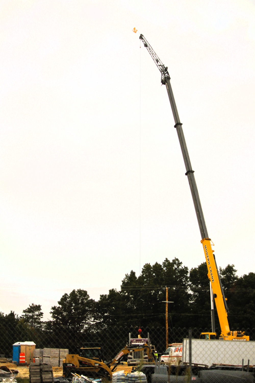 September 2025 construction operations for fiscal year 2024-funded $55.75 million Collective Training Officers Quarters Project at Fort McCoy