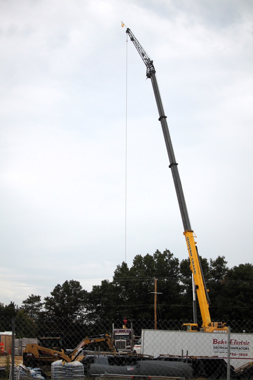 September 2025 construction operations for fiscal year 2024-funded $55.75 million Collective Training Officers Quarters Project at Fort McCoy