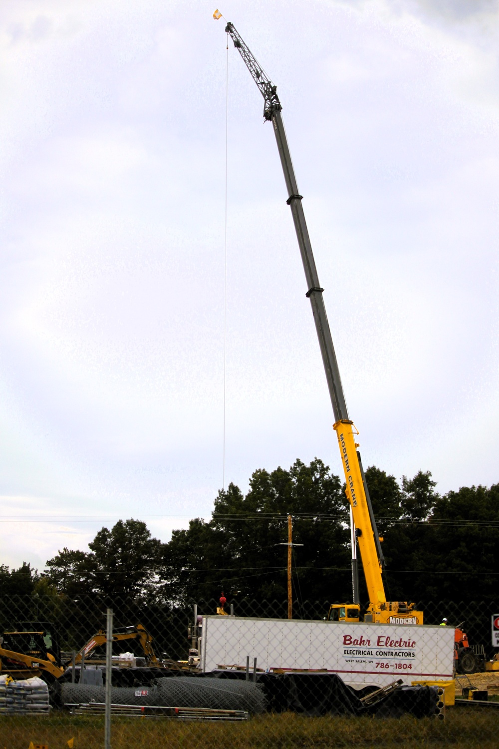 September 2025 construction operations for fiscal year 2024-funded $55.75 million Collective Training Officers Quarters Project at Fort McCoy