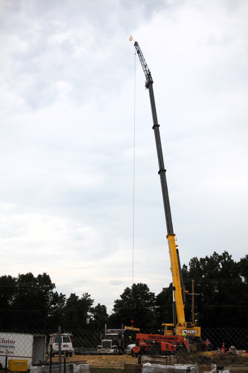 September 2025 construction operations for fiscal year 2024-funded $55.75 million Collective Training Officers Quarters Project at Fort McCoy