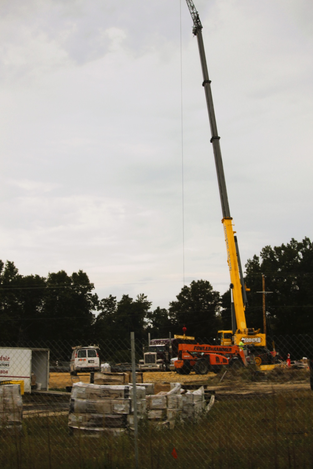 September 2025 construction operations for fiscal year 2024-funded $55.75 million Collective Training Officers Quarters Project at Fort McCoy