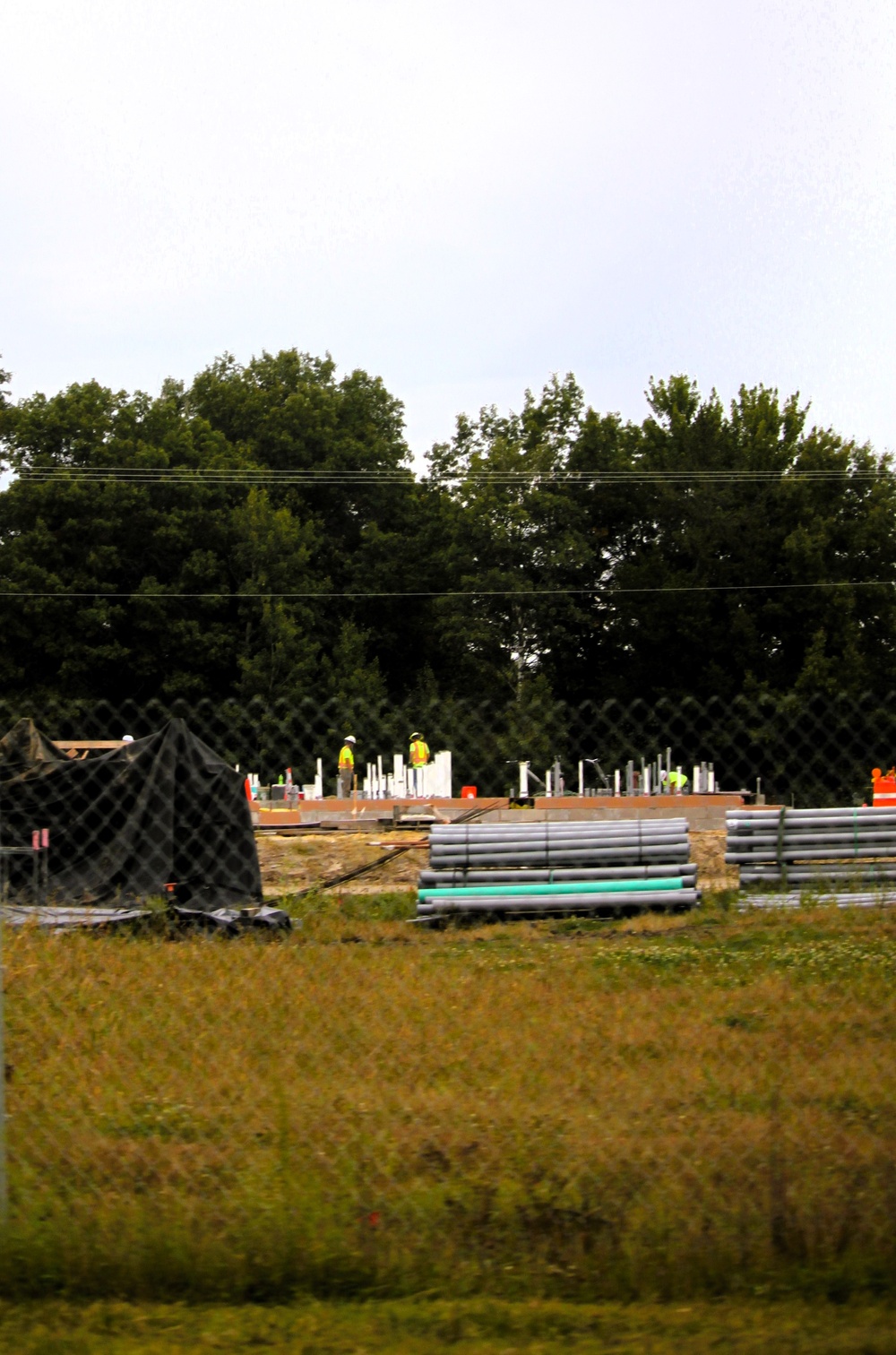 September 2025 construction operations for fiscal year 2024-funded $55.75 million Collective Training Officers Quarters Project at Fort McCoy