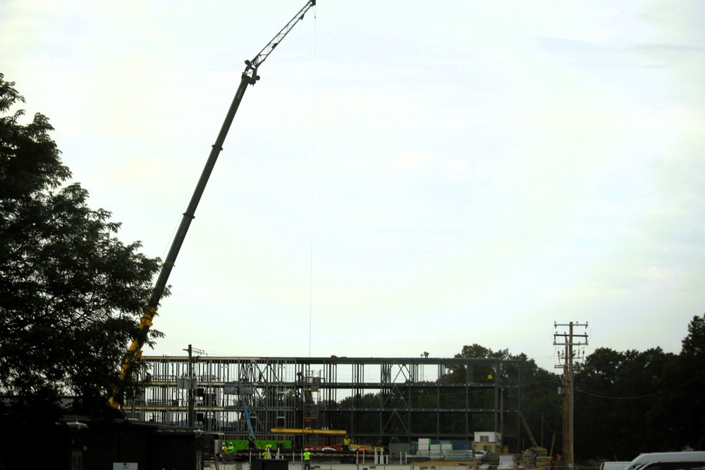 September 2025 construction operations for fiscal year 2024-funded $55.75 million Collective Training Officers Quarters Project at Fort McCoy