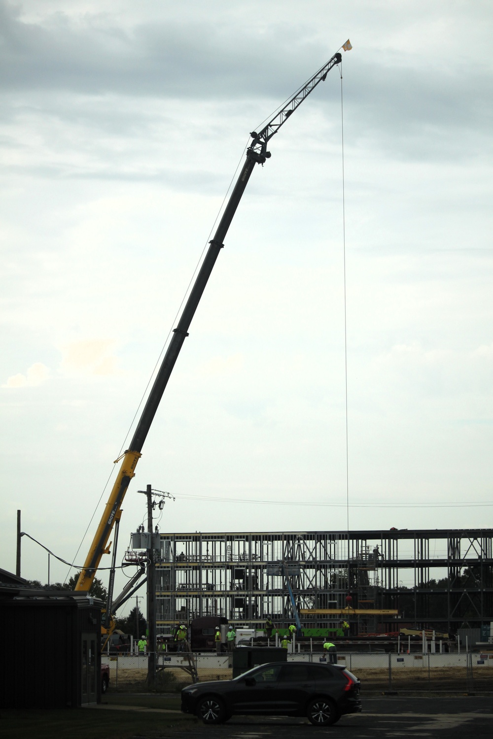 September 2025 construction operations for fiscal year 2024-funded $55.75 million Collective Training Officers Quarters Project at Fort McCoy