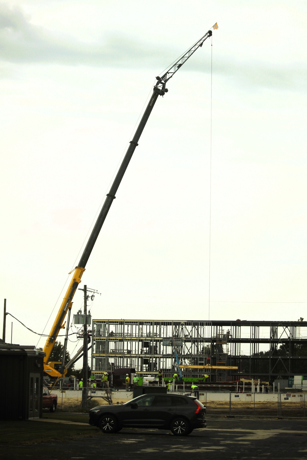 September 2025 construction operations for fiscal year 2024-funded $55.75 million Collective Training Officers Quarters Project at Fort McCoy