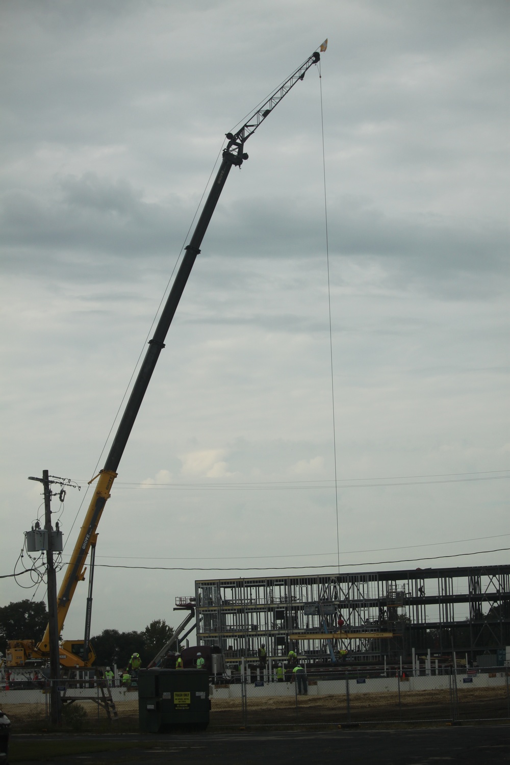 September 2025 construction operations for fiscal year 2024-funded $55.75 million Collective Training Officers Quarters Project at Fort McCoy