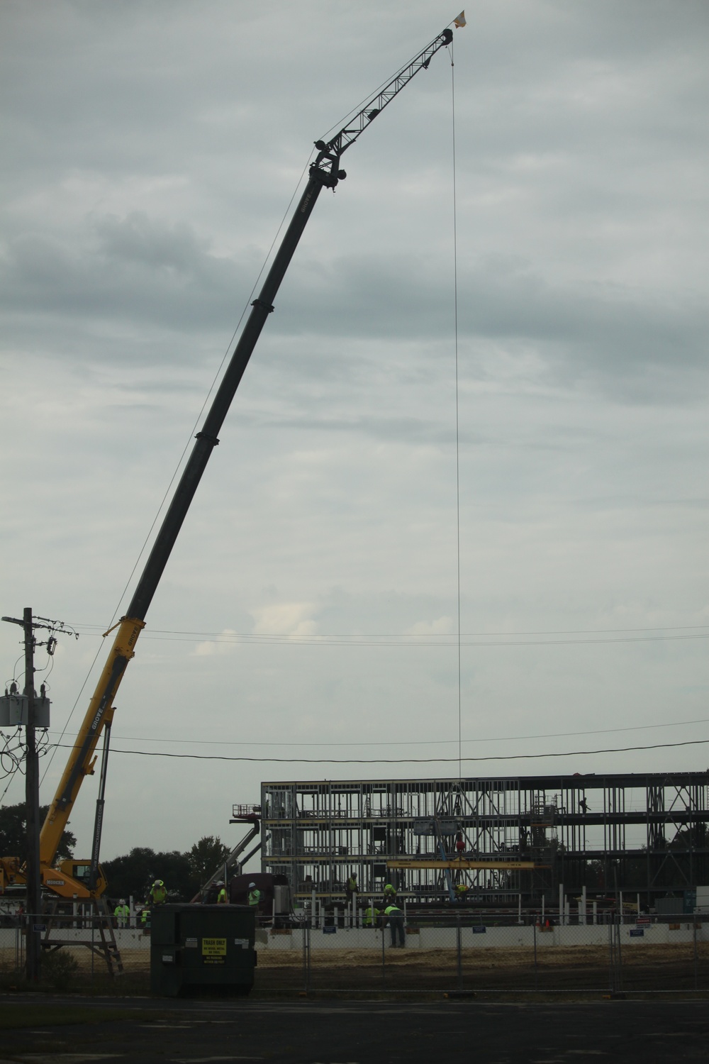 September 2025 construction operations for fiscal year 2024-funded $55.75 million Collective Training Officers Quarters Project at Fort McCoy