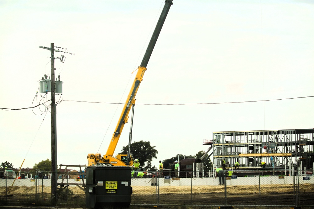 Photo Essay: September 2025 construction operations for fiscal year 2024-funded $55.75 million Collective Training Officers Quarters Project at Fort McCoy, Part 5