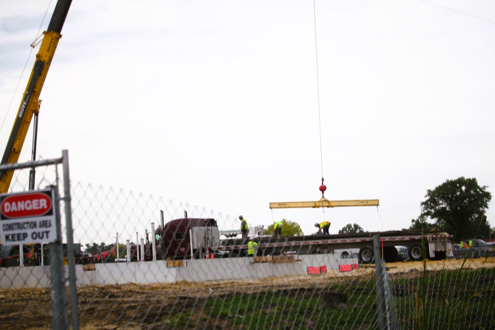 September 2025 construction operations for fiscal year 2024-funded $55.75 million Collective Training Officers Quarters Project at Fort McCoy