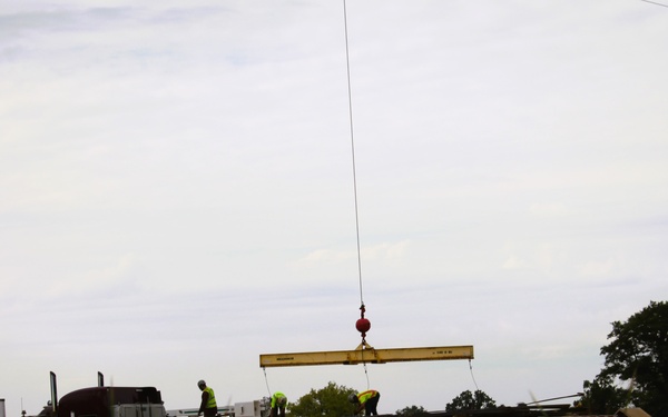 September 2025 construction operations for fiscal year 2024-funded $55.75 million Collective Training Officers Quarters Project at Fort McCoy