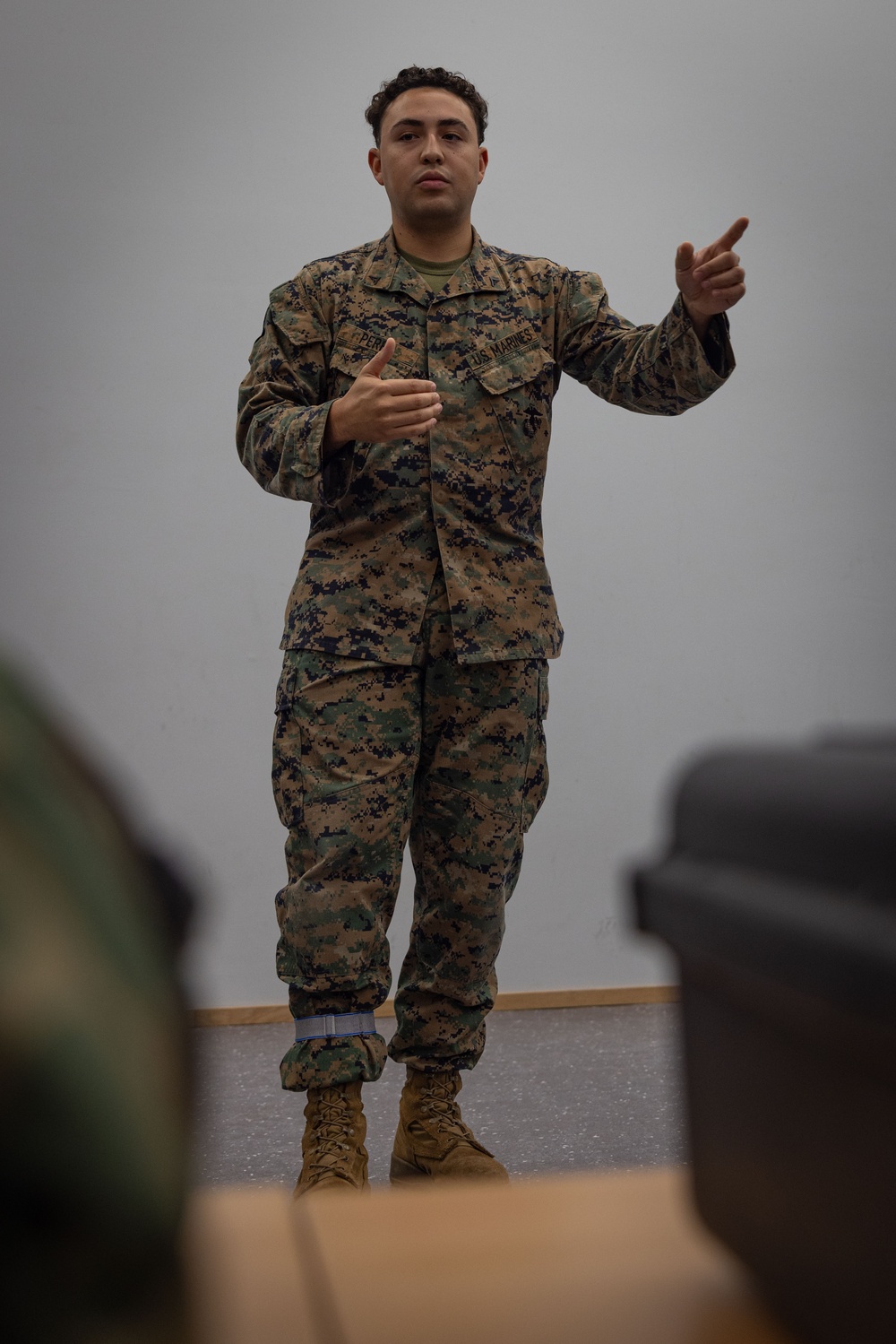 U.S. Marines and Sailors receive CBRN equipment familiarization training ahead of military activities