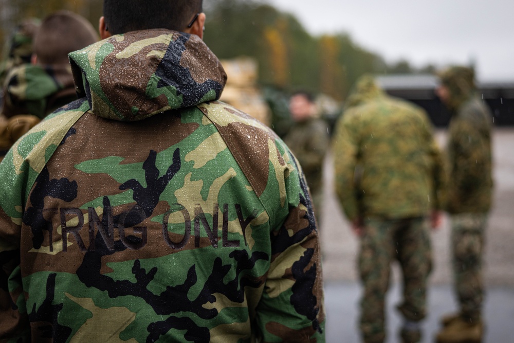 U.S. Marine Corps decontamination teams receive CBRN training