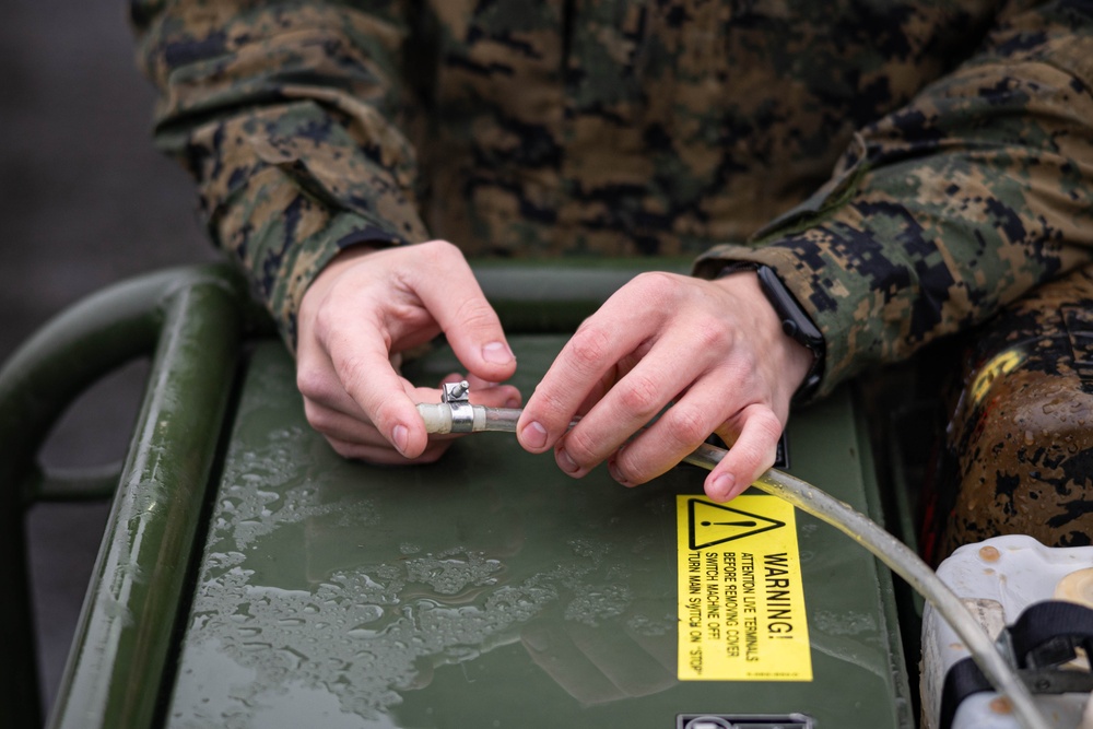 U.S. Marine Corps decontamination teams receive CBRN training