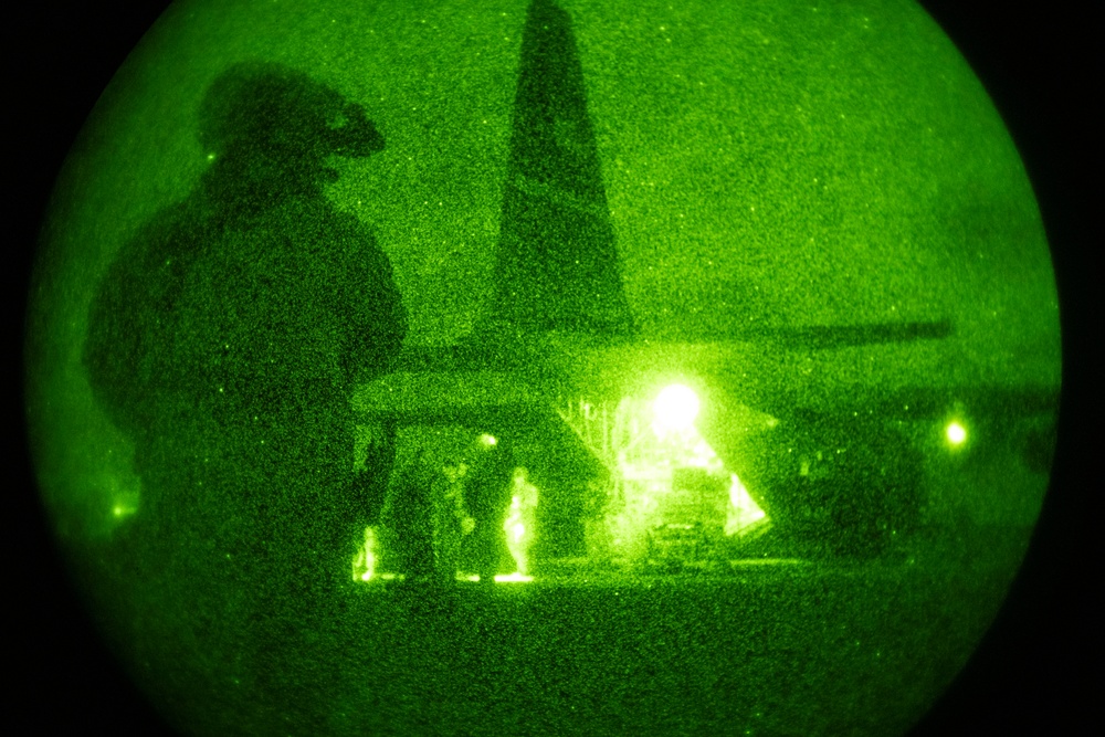 726th EMSS Fly-Away Security conducts defensive operations in support of air mobility mission