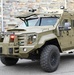 An Armored vehicle on patrol at the Pentagon