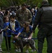 A PFPA K-9 and handler at a job fair