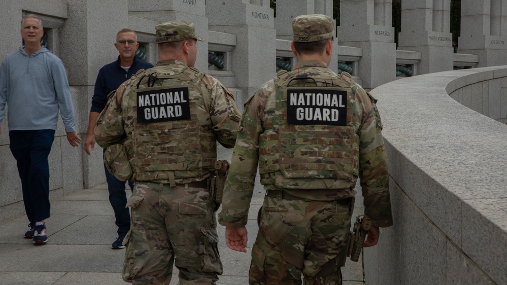 National Guard Patrols National Mall, Supporting Local Law Enforcement