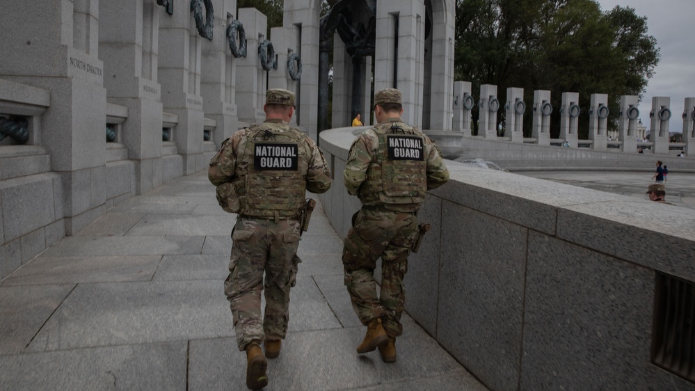 National Guard Patrols National Mall, Supporting Local Law Enforcement