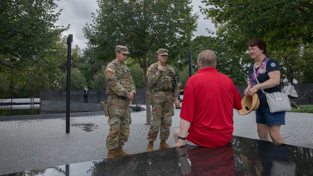 National Guard Patrols National Mall, Supporting Local Law Enforcement