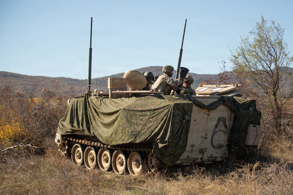 1st Infantry Division Conducts Mortar Training at Novo Selo Training Area, Bulgaria