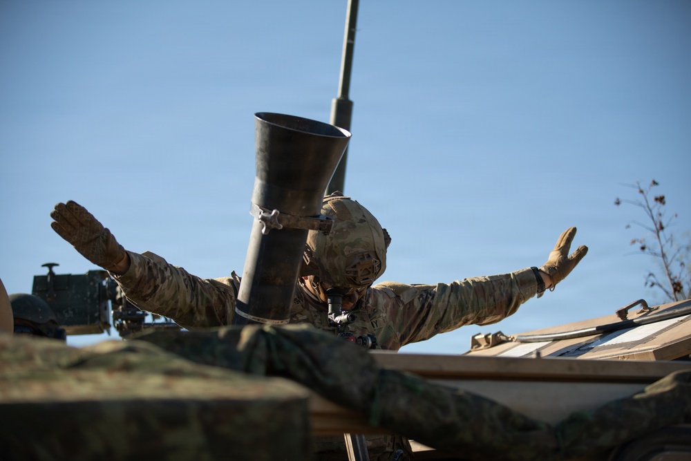 1st Infantry Division Conducts Mortar Training at Novo Selo Training Area, Bulgaria