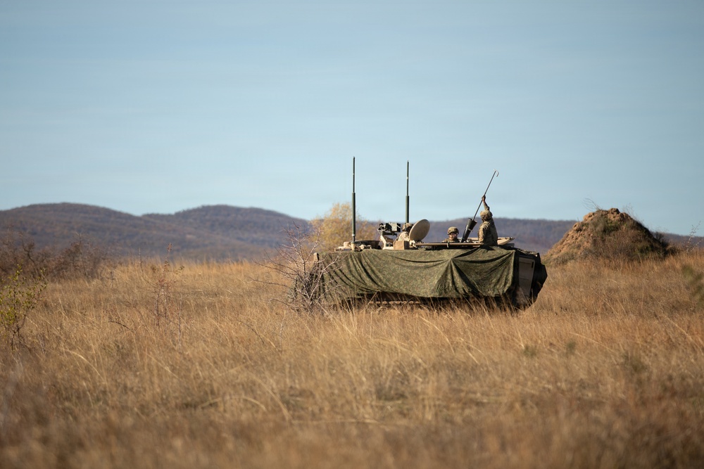 1st Infantry Division Conducts Mortar Training at Novo Selo Training Area, Bulgaria