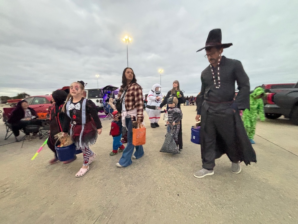USO Northwest Florida, USCG Cutter Diligence Host Trunk-or-Treat Onboard NAS Pensacola for Naval Station Guantanamo Bay Non-Mission Essential Personnel