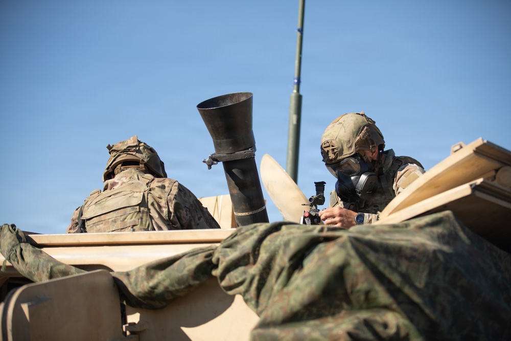 1st Infantry Division Conducts Mortar Training at Novo Selo Training Area, Bulgaria