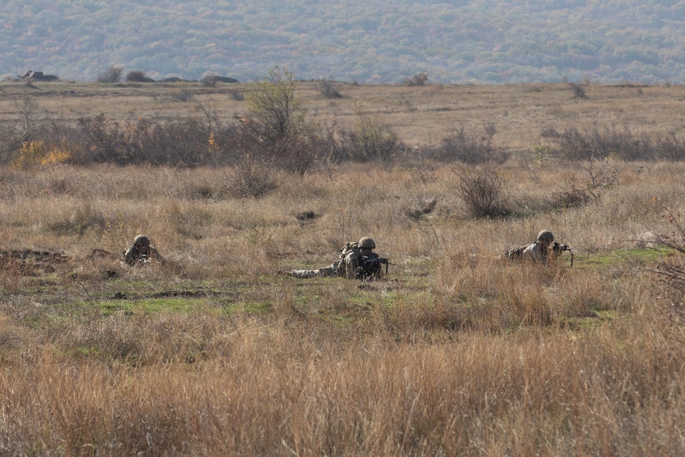 1st Infantry Division Conducts Mortar Training at Novo Selo Training Area, Bulgaria