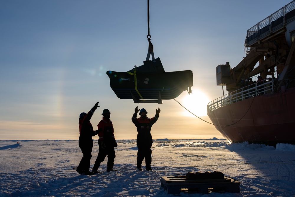 U.S. Coast Guard Cutter Healy conducts Ice Station in Arctic Ocean