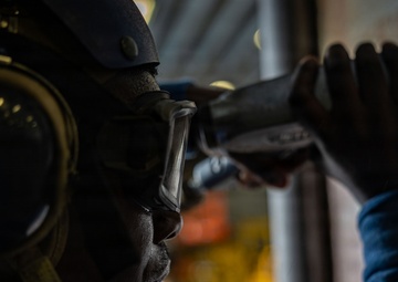 USS Iwo Jima Sailors Conduct Preservation