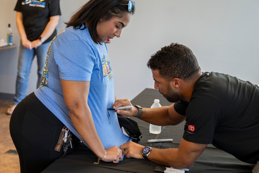 Speed meets stealth: Bubba Wallace visits Whiteman AFB