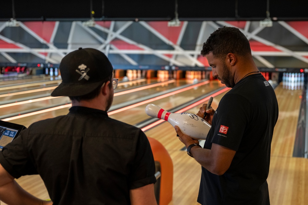 Speed meets stealth: Bubba Wallace visits Whiteman AFB