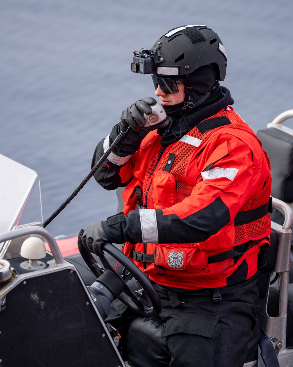 U.S. Coast Guard Cutter Healy deploys and recovers Unmanned Underwater Vehicles in Arctic Ocean 