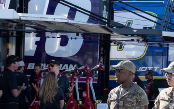 Whiteman Airmen team up with NASCAR driver Bubba Wallace