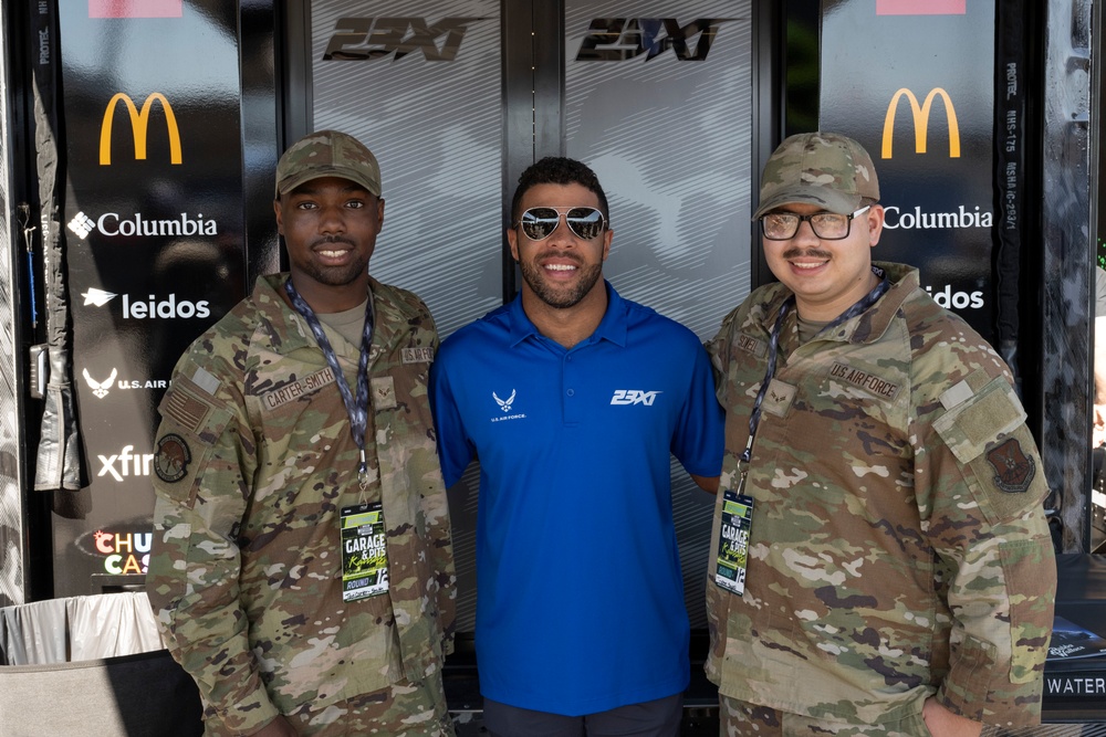 Whiteman Airmen team up with NASCAR driver Bubba Wallace
