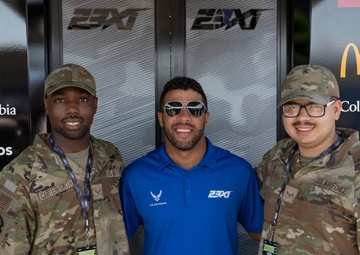 Whiteman Airmen team up with NASCAR driver Bubba Wallace