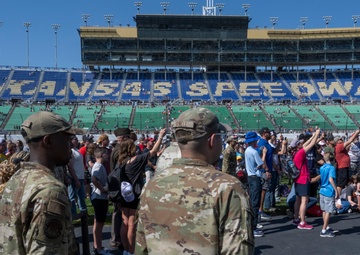 Whiteman Airmen team up with NASCAR driver Bubba Wallace