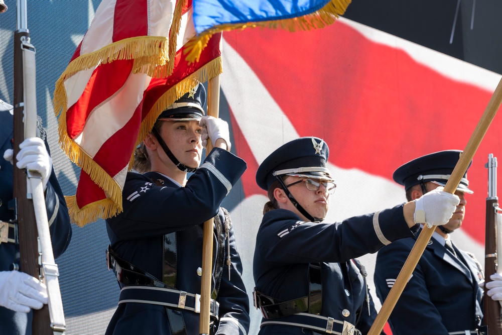 Whiteman Airmen team up with NASCAR driver Bubba Wallace
