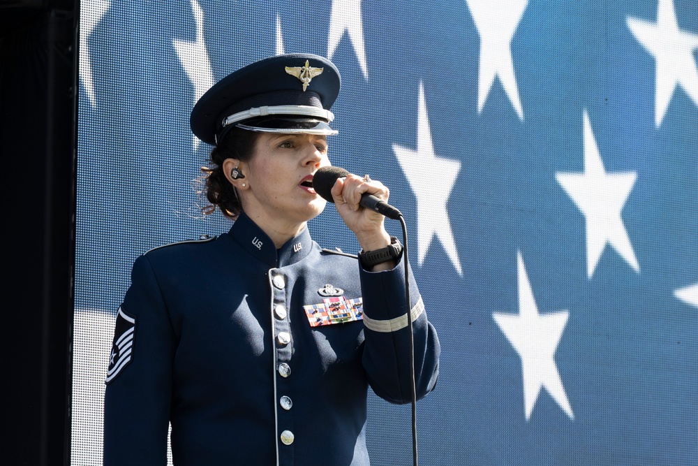 Whiteman Airmen team up with NASCAR driver Bubba Wallace