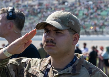 Whiteman Airmen team up with NASCAR driver Bubba Wallace