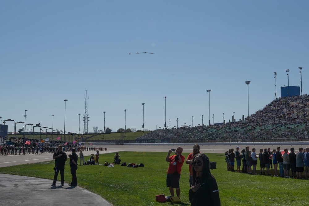 Whiteman Airmen team up with NASCAR driver Bubba Wallace