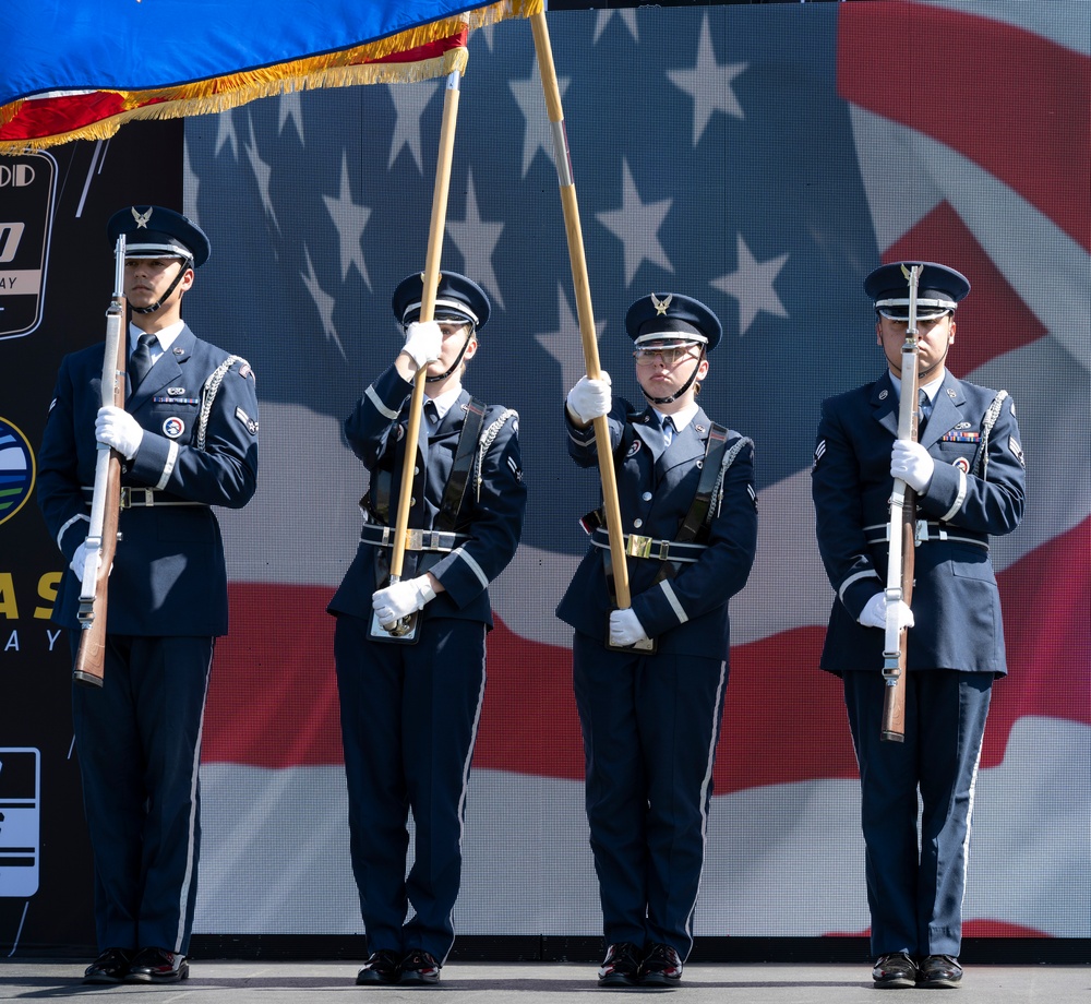 Whiteman Airmen team up with NASCAR driver Bubba Wallace