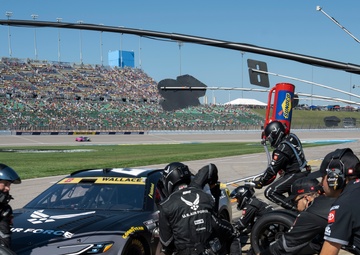 Whiteman Airmen team up with NASCAR driver Bubba Wallace
