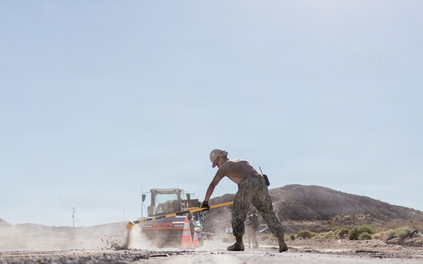 NMCB-3 Seabees Perform Road Construction Operations