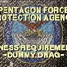 PFPA Dummy Drag Requirements badge