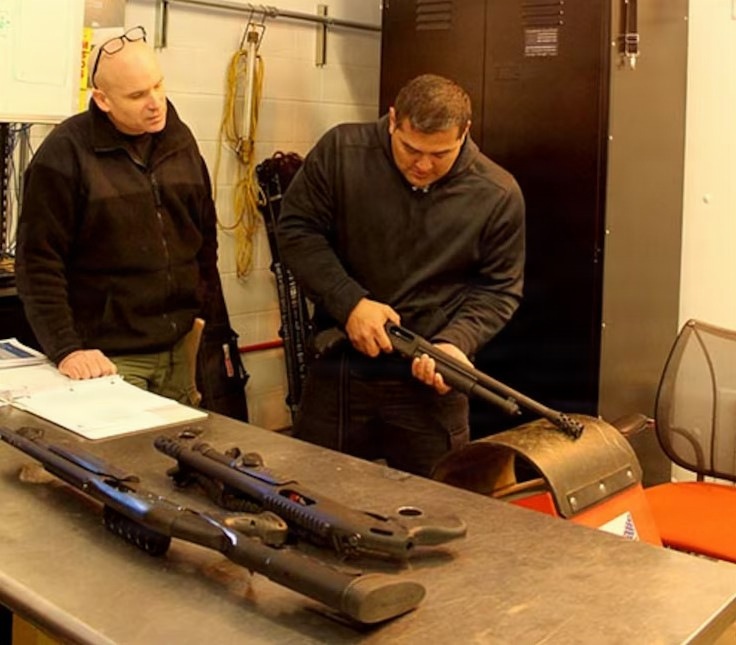 Special Training - Officers assembling weapons