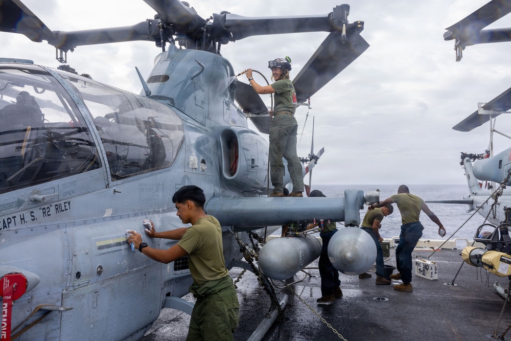 U.S. Marines Conduct Aircraft Maintenance