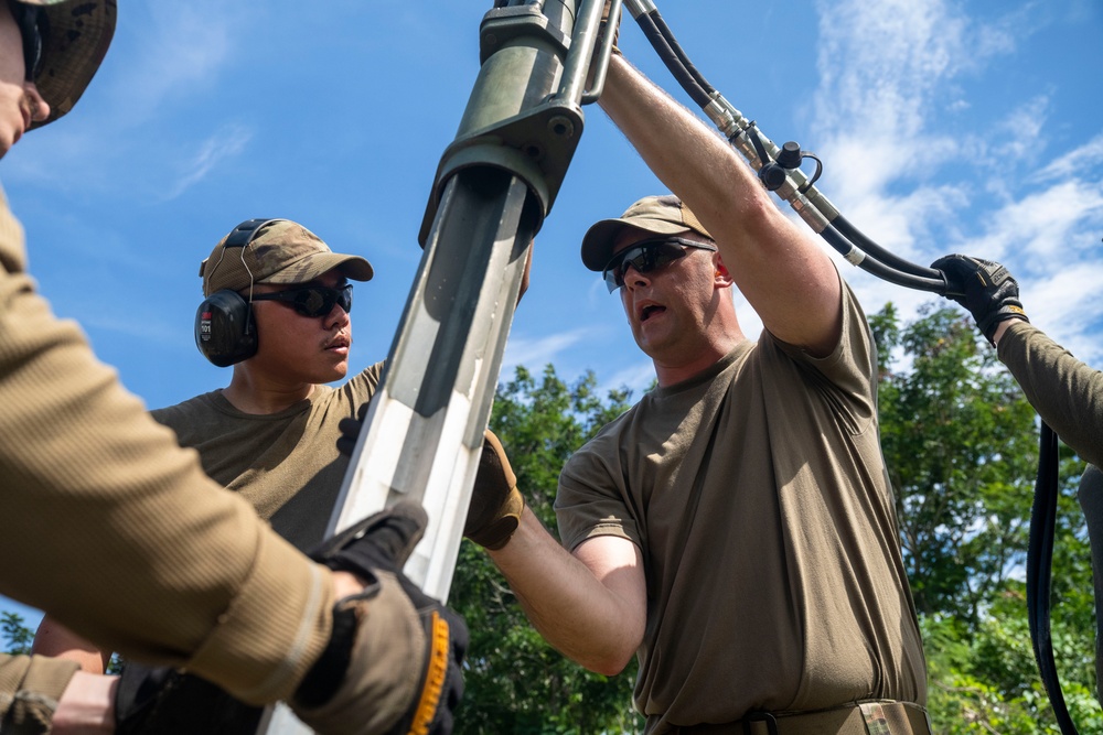 346th EABS CE installs mobile aircraft arresting system