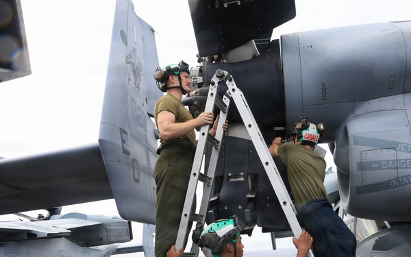 U.S. Marines Conduct Aircraft Maintenance